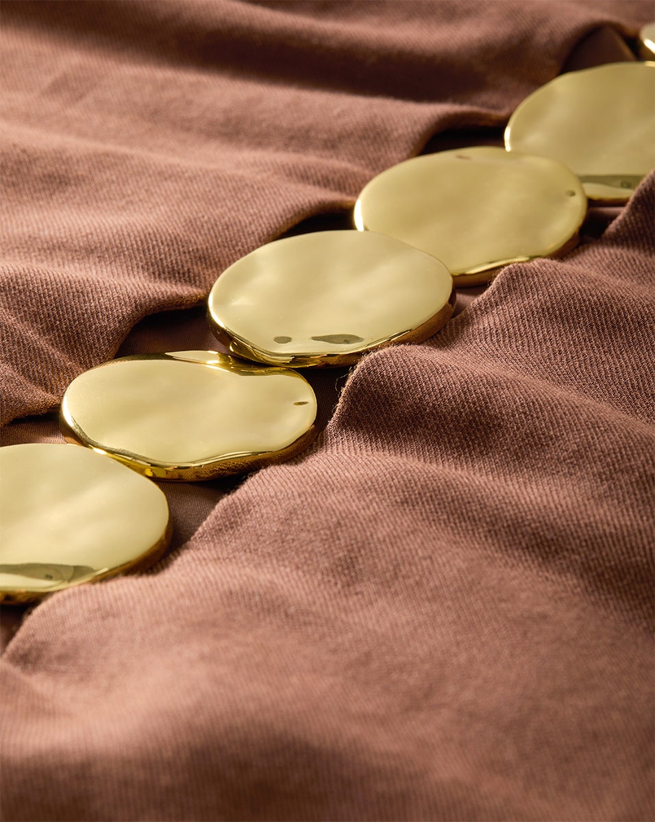 ISLA GOLD-MEDALLION MIDI DRESS - 5