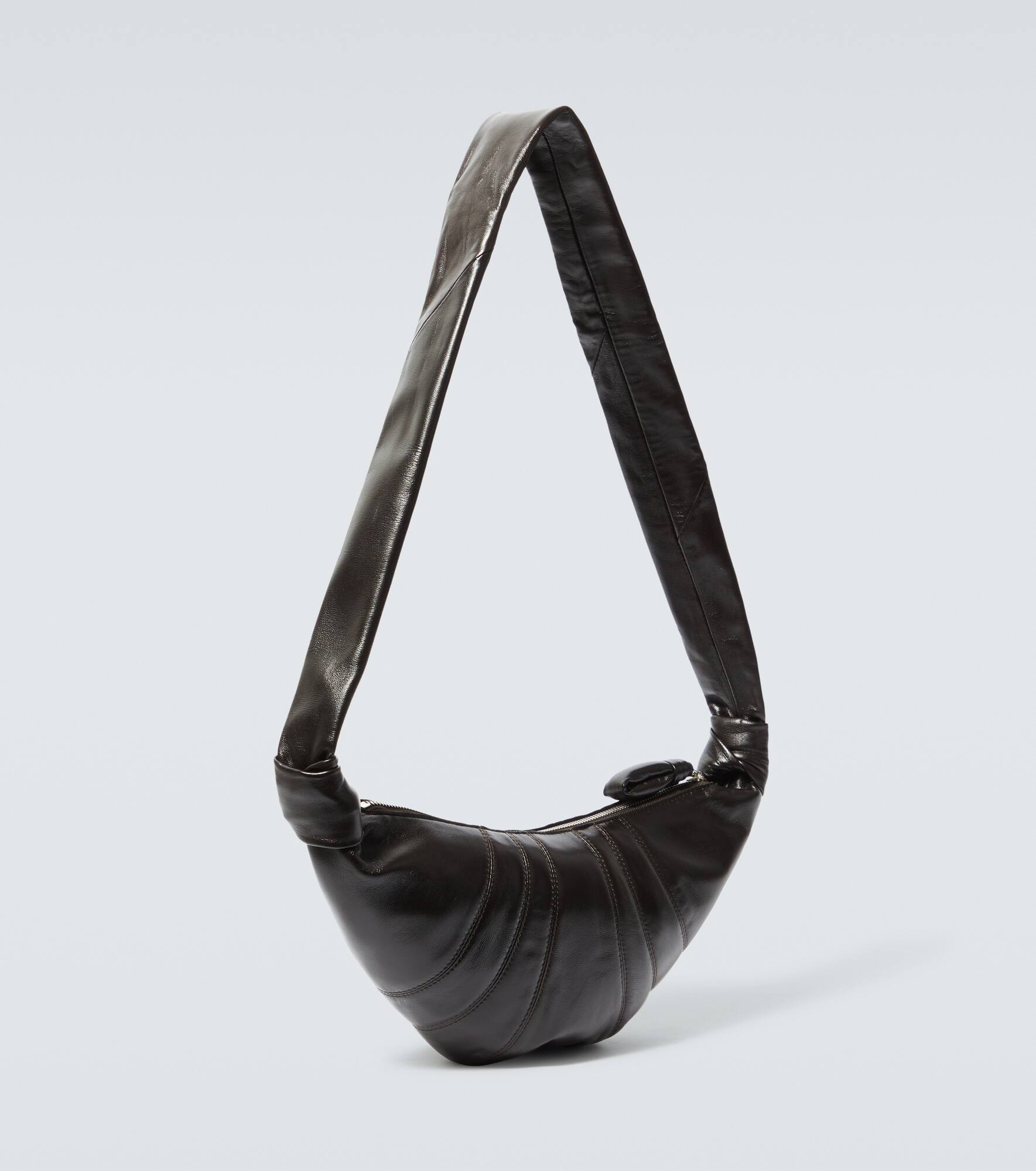 Croissant Small leather shoulder bag - 5