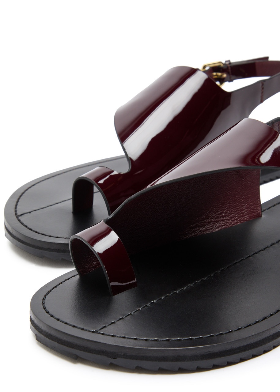 A.emery Milne Patent Leather Sandals - 3