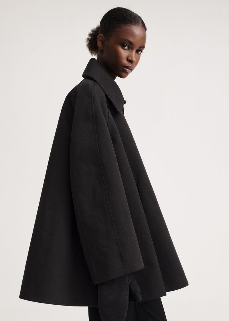 Suede shearling mittens black 3