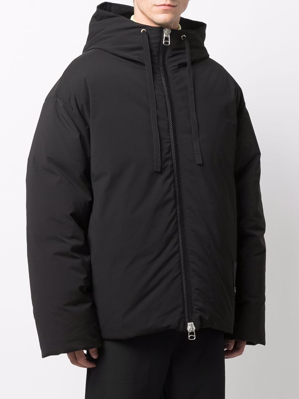 padded zipped hooded jacket - 3