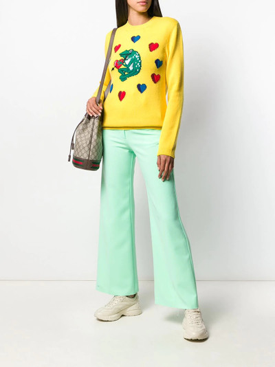 GUCCI frog intarsia sweater outlook