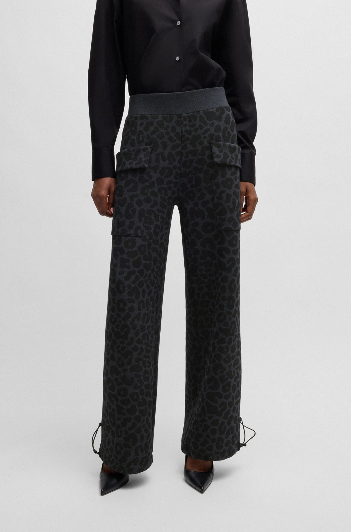 NAOMI X BOSS ANIMAL-PRINT TRACKSUIT BOTTOMS WITH ENERGEAR™ - 2