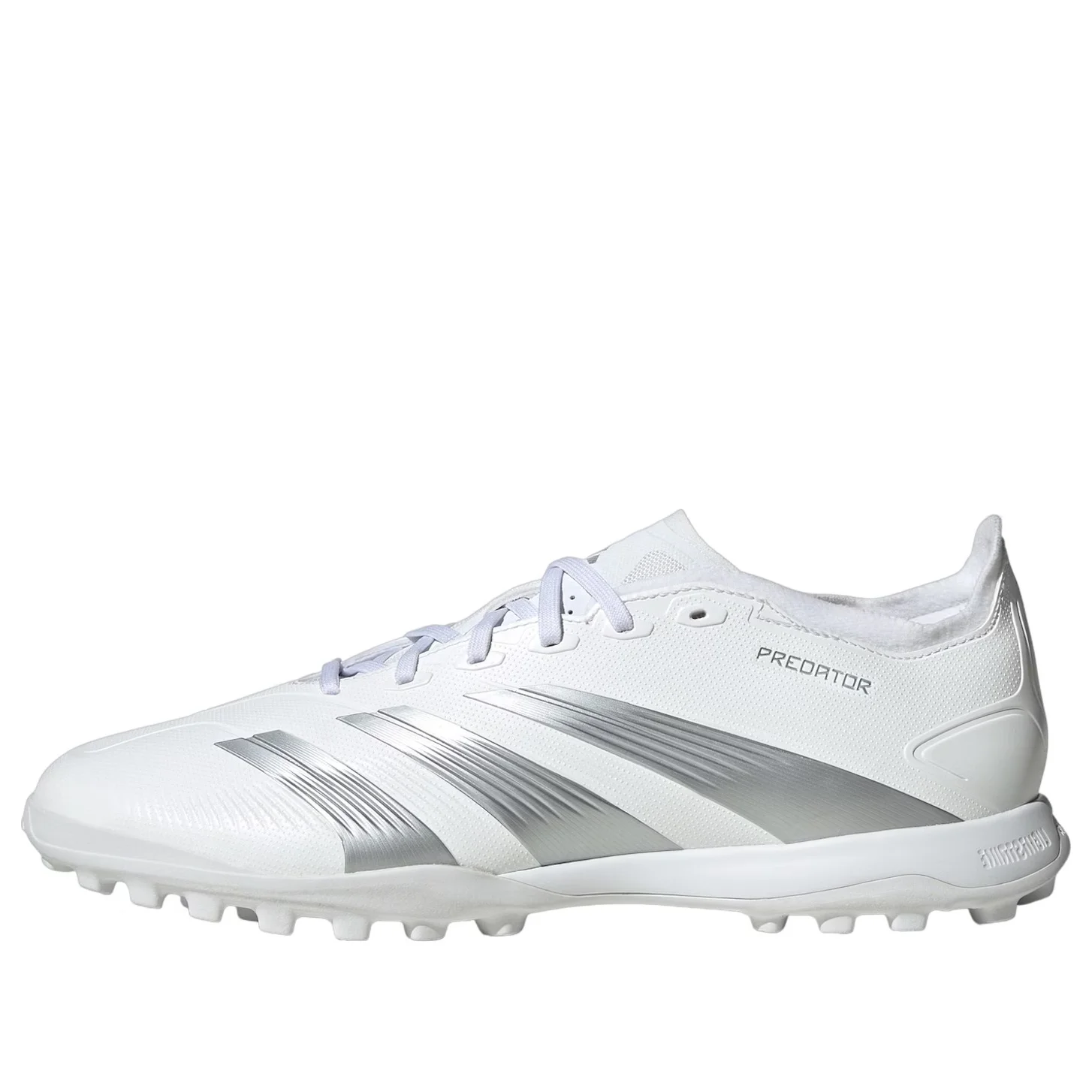 (WMNS) adidas Predator 24 League Low Turf 'White Silver' IE2613 - 1