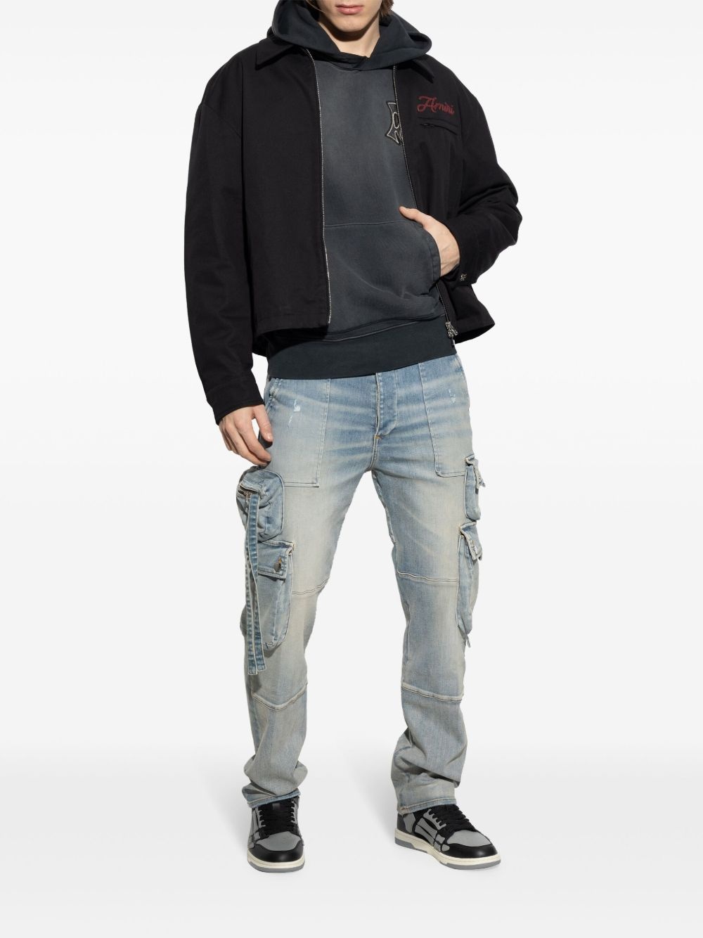 logo-embroidered jacket - 2