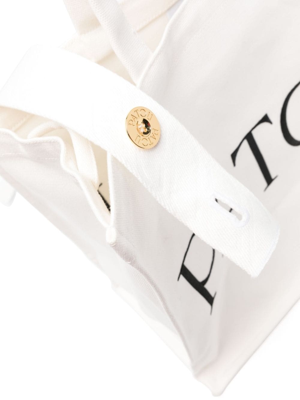 large Patou canvas tote bag - 4