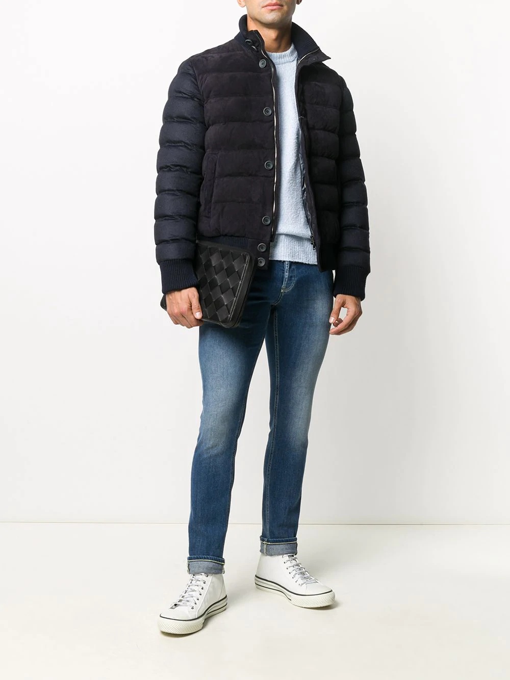 feather-down wool bomber jacket - 2