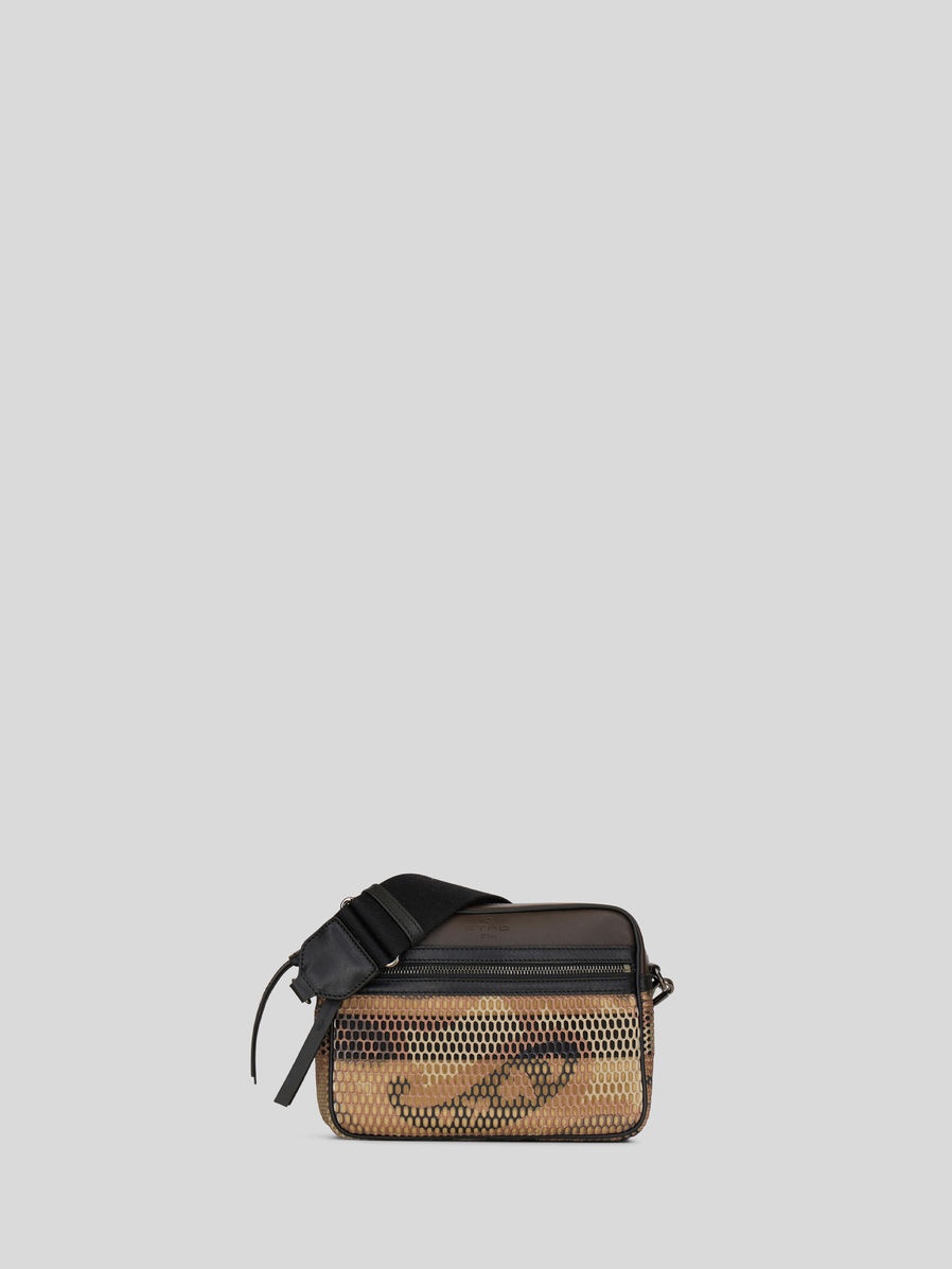SHOULDER BAG IN MESH WITH PAISLEY PATTERN - 1
