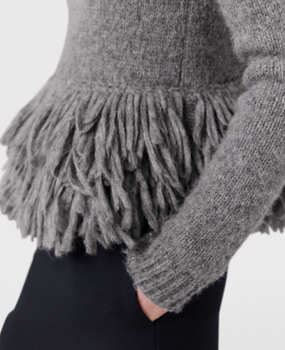 Stella McCartney Feather Peplum Wool Sweater outlook