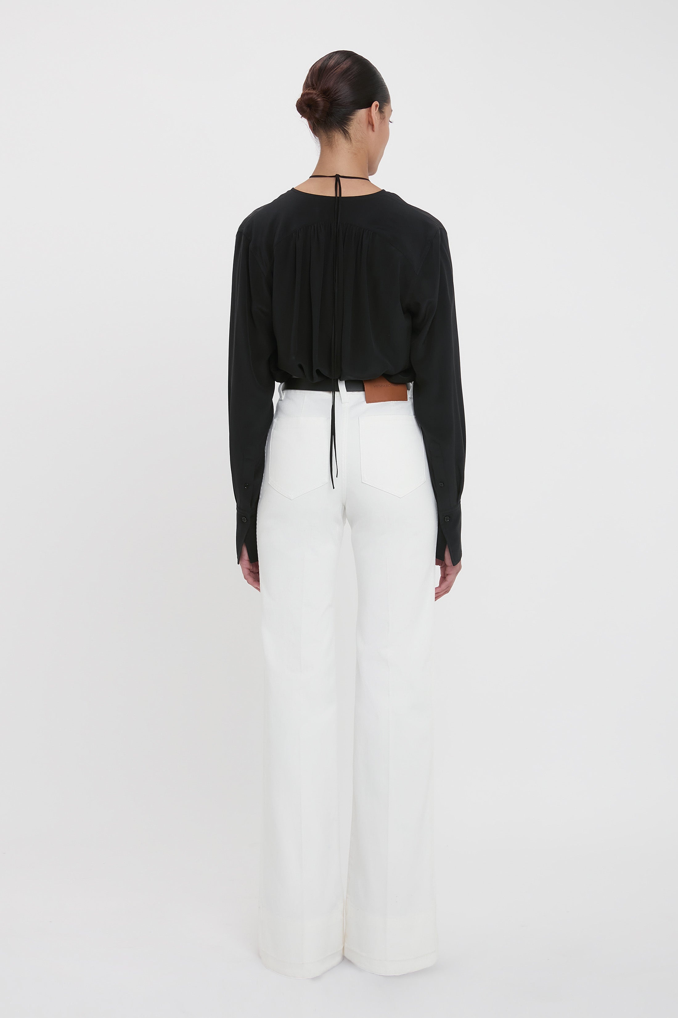 Alina High Waisted Jean In Washed White - 2