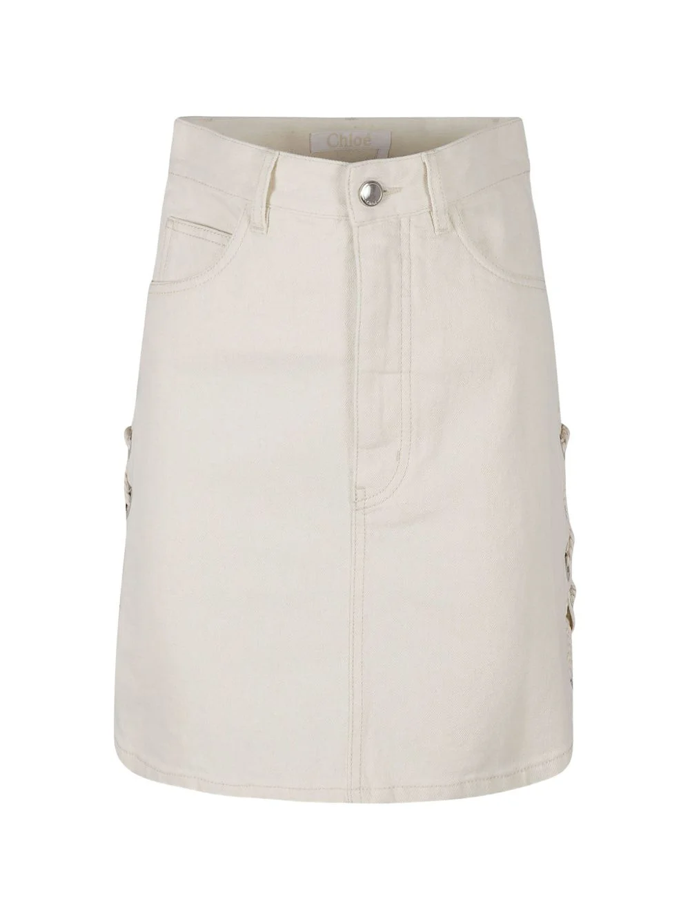 lace-detail mini skirt - 1