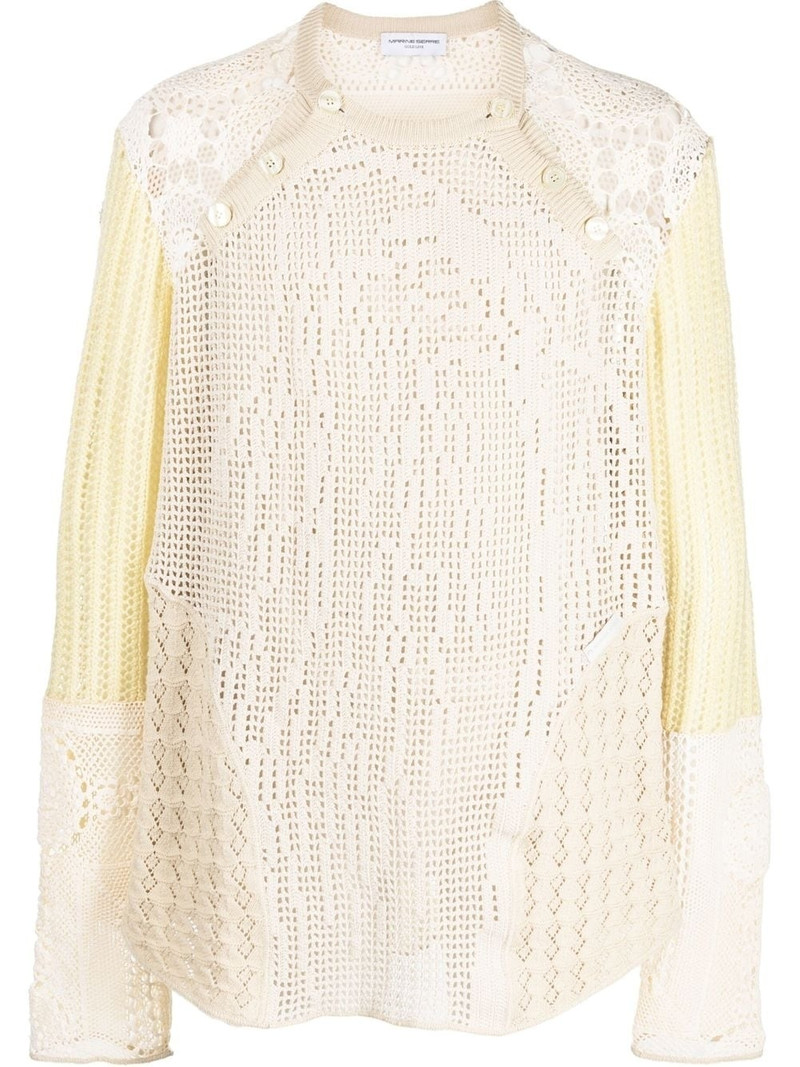regenerated crochet raglan jumper 1