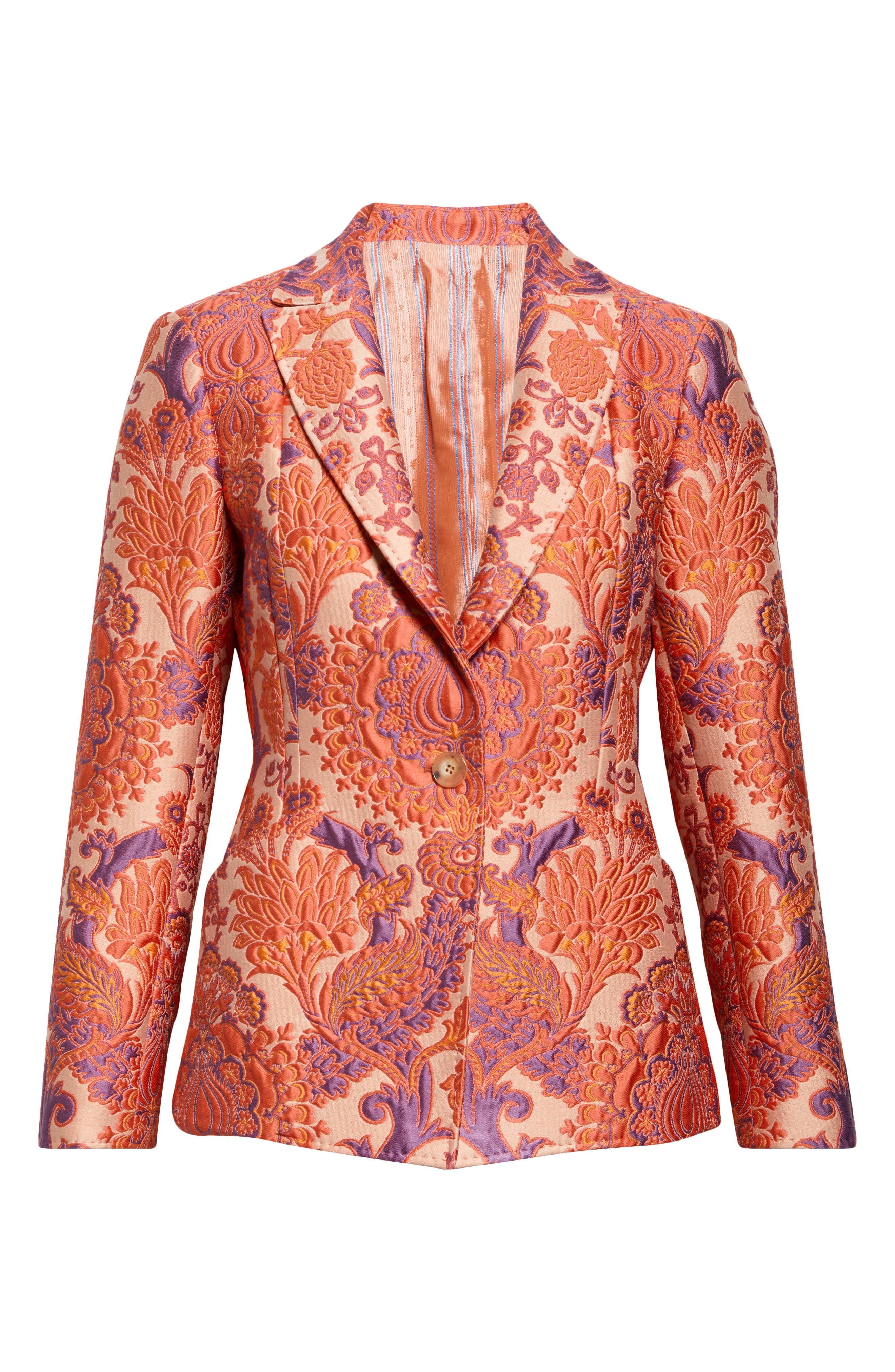 Etro Paisley Metallic Brocade Single Breasted Blazer in Var. Multicolor F.do Bianco at Nordstrom - 7