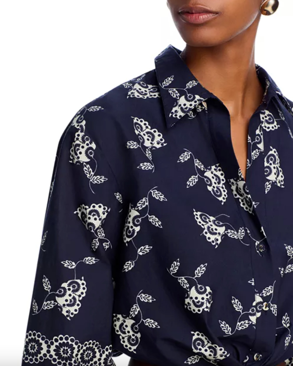 Rumson Top Floret Evening Blue - 4