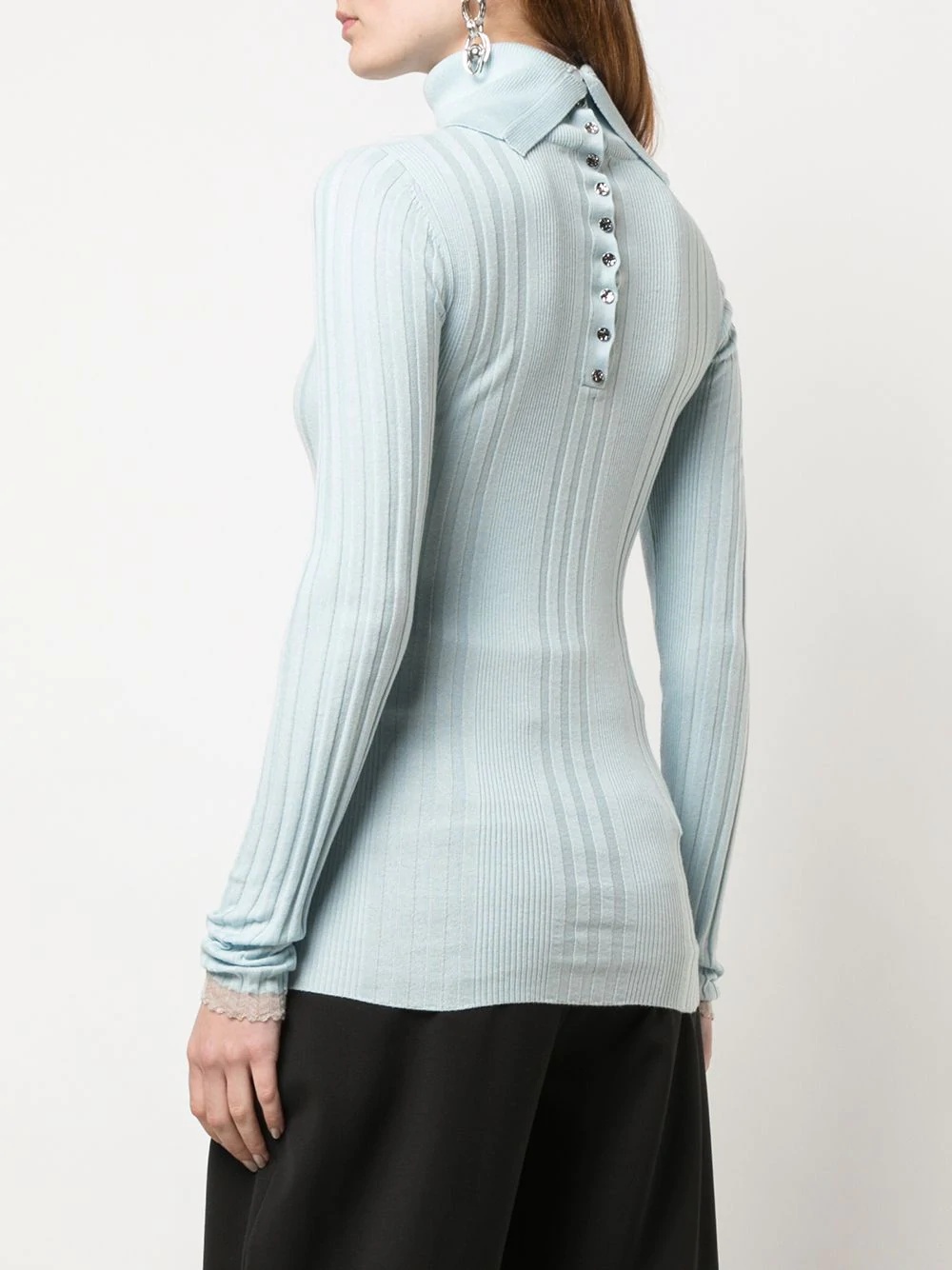 turtleneck knitted top - 4