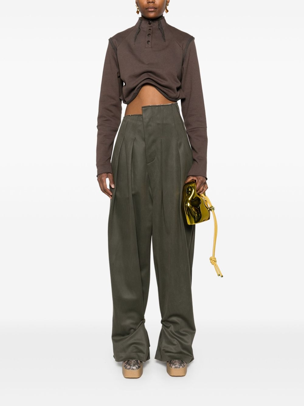 faux-suede trousers - 2