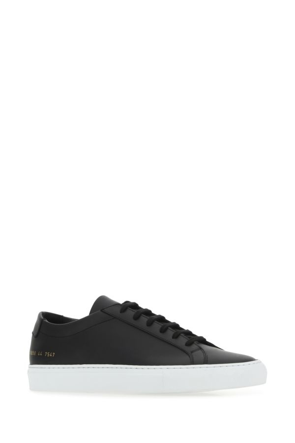 Common Projects Man Black Leather Achilles Sneakers - 2