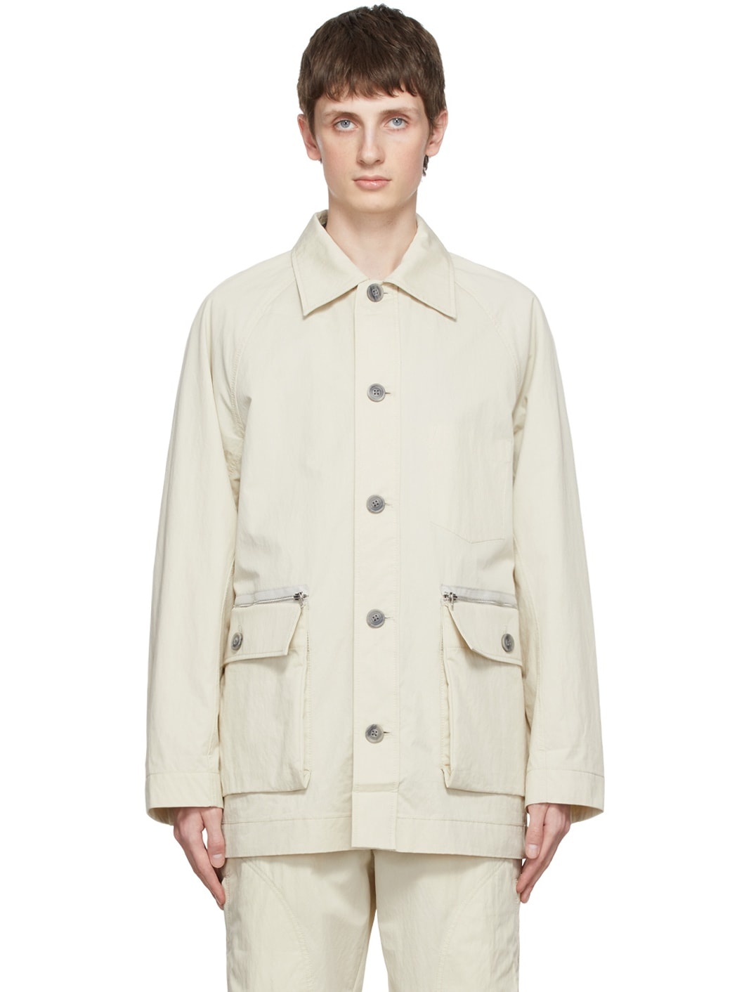 Beige Chore Jacket - 1