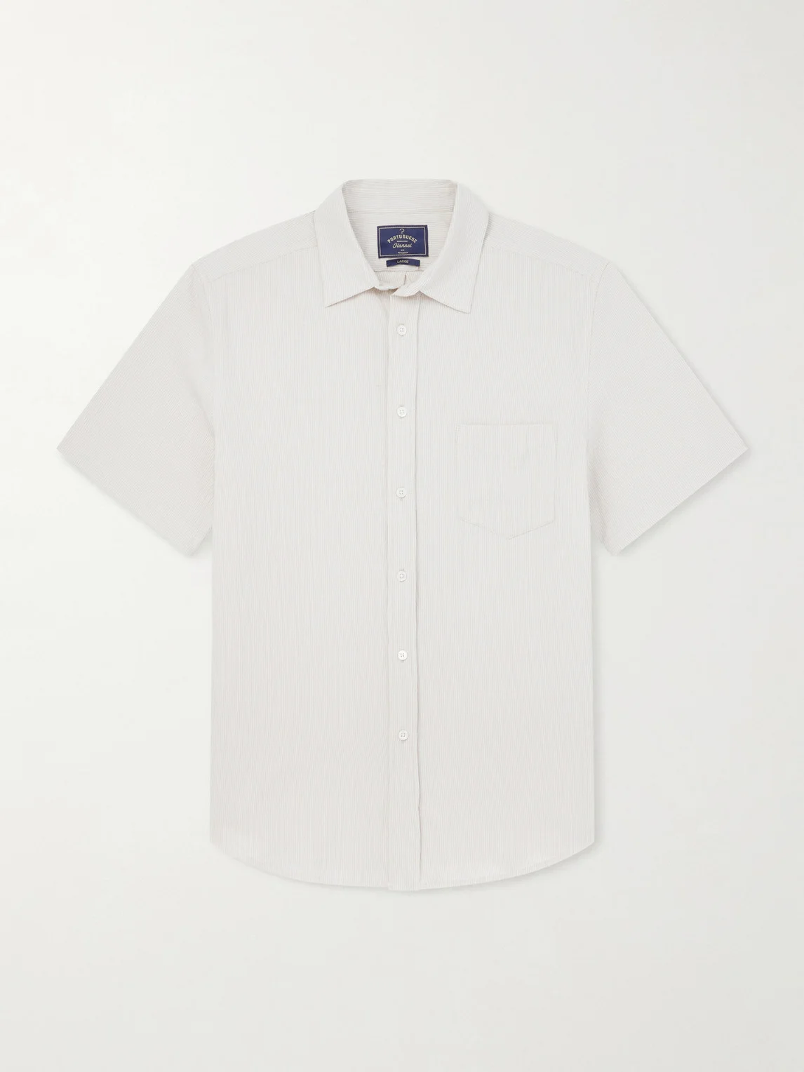 Theme Textured Cotton-Blend Shirt - 1