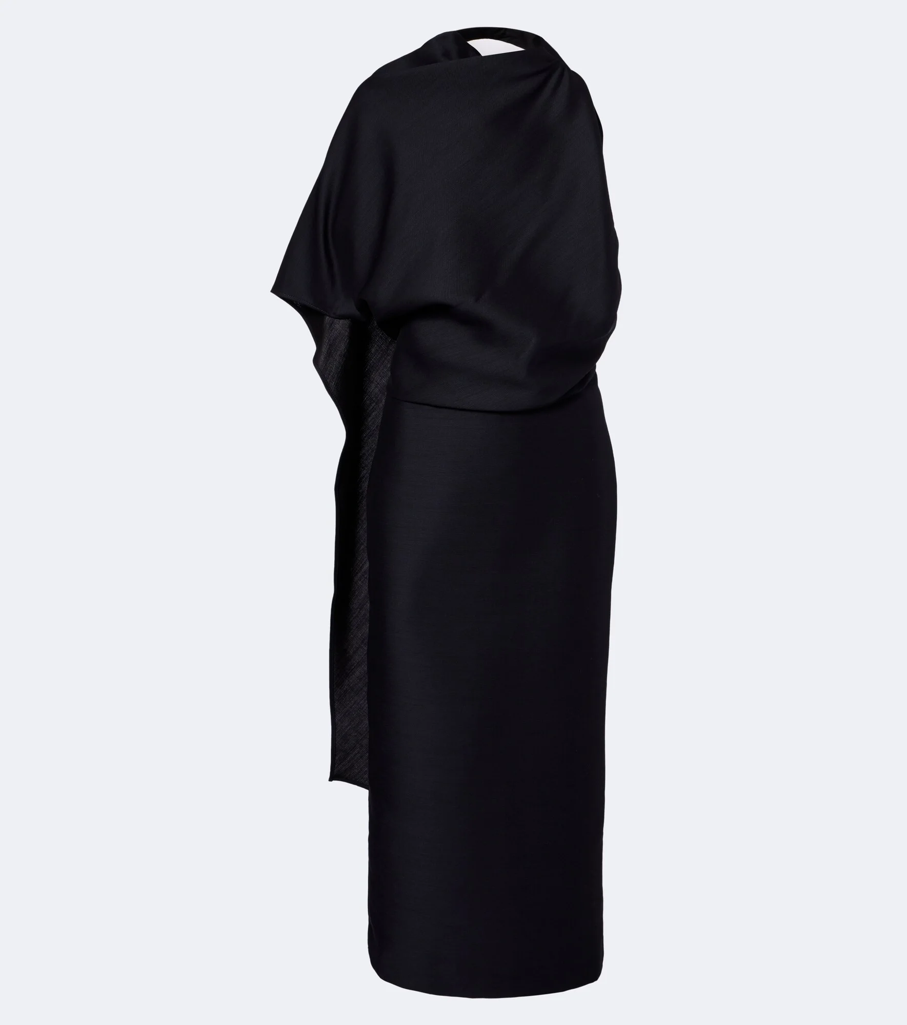 Draped open-back midi dress - 1