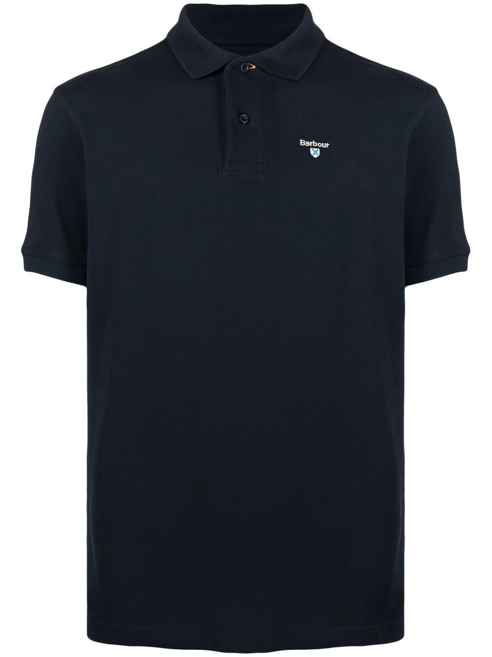 logo embroidered polo shirt - 1