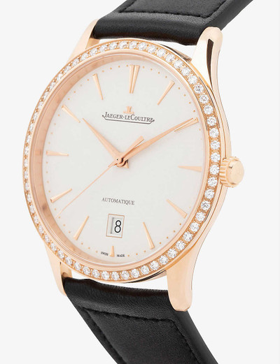 Jaeger-LeCoultre Q1232501 Master Ultra Thin rose-gold, 0.85ct diamond and calfskin-leather watch outlook