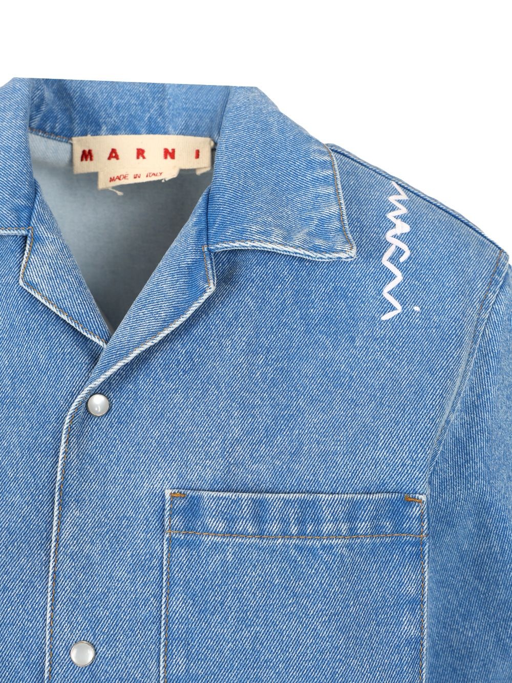Denim Shirt Shirts Light Blue - 3
