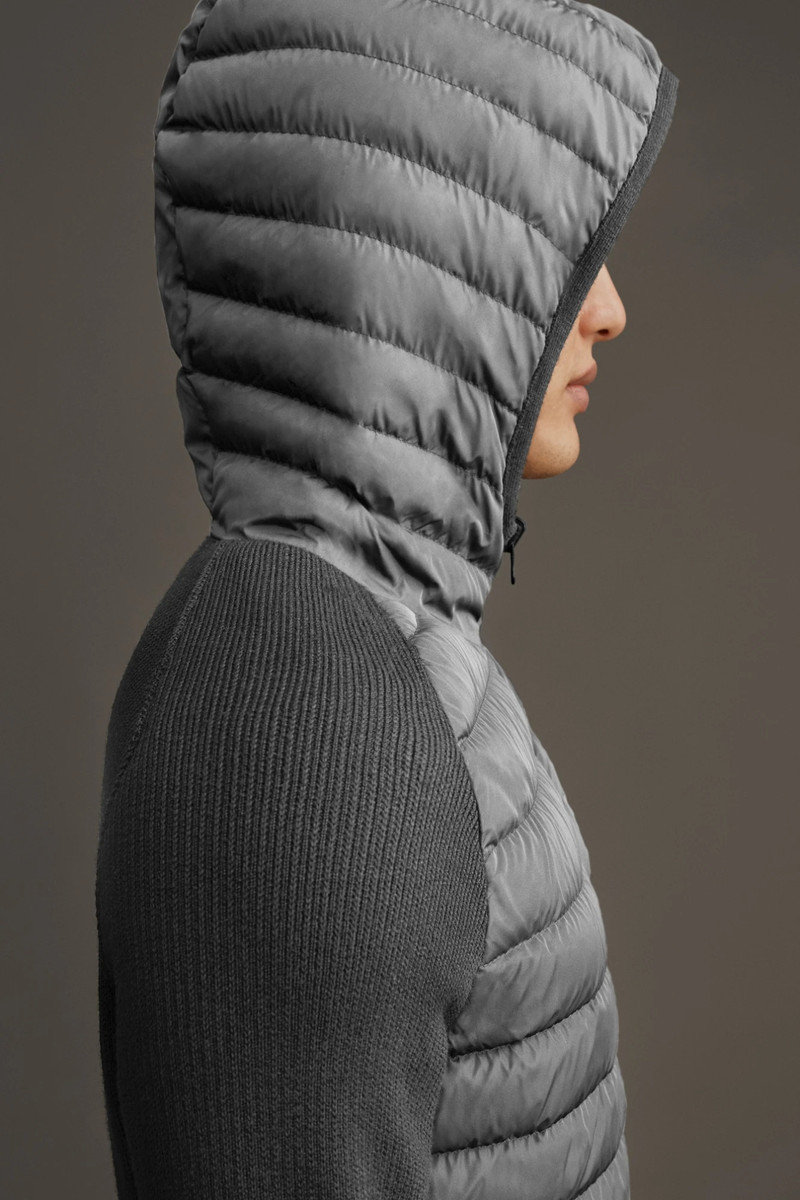 HYBRIDGE KNIT REVERSIBLE HOODY BLACK LABEL 5