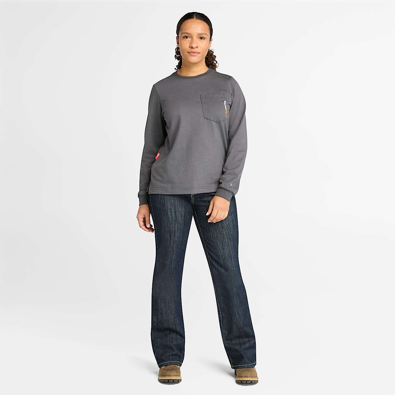 Women's Timberland PRO® Cotton Core Flame-Resistant Long-Sleeve T-Shirt - 3