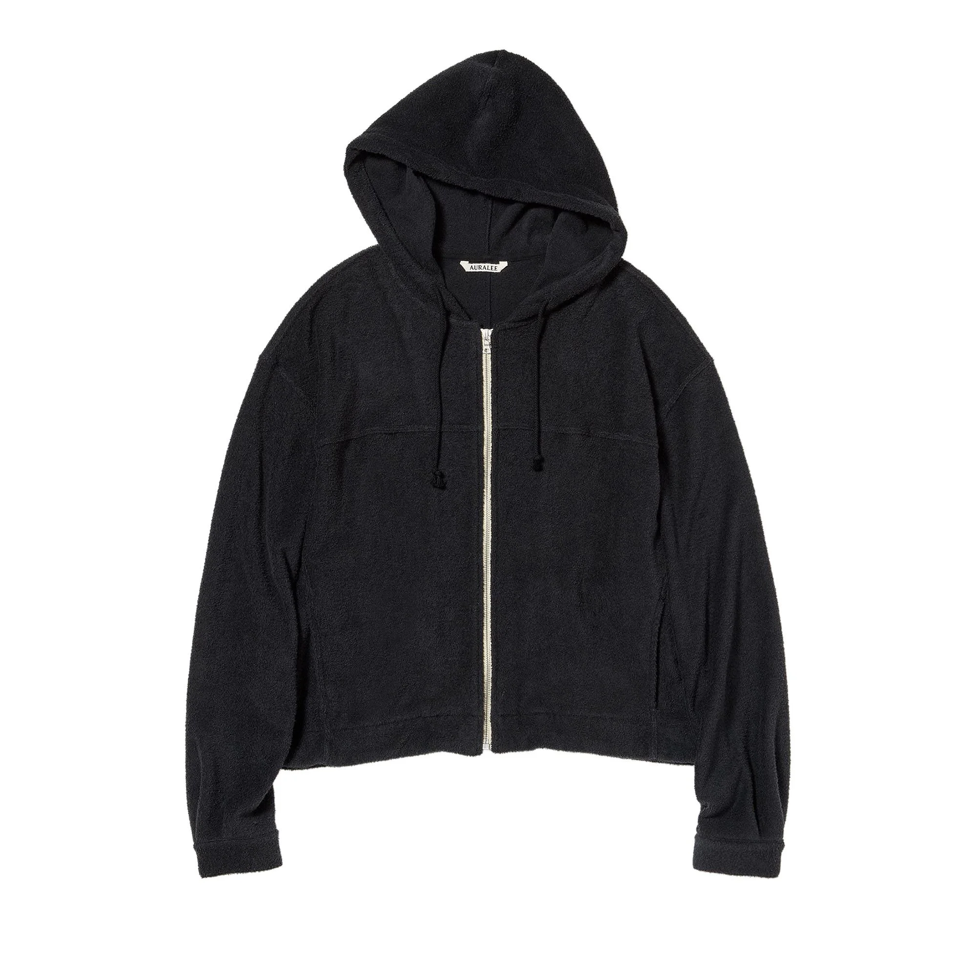 Auralee Cotton Nylon Pile Zip Parka 'Navy' - 1