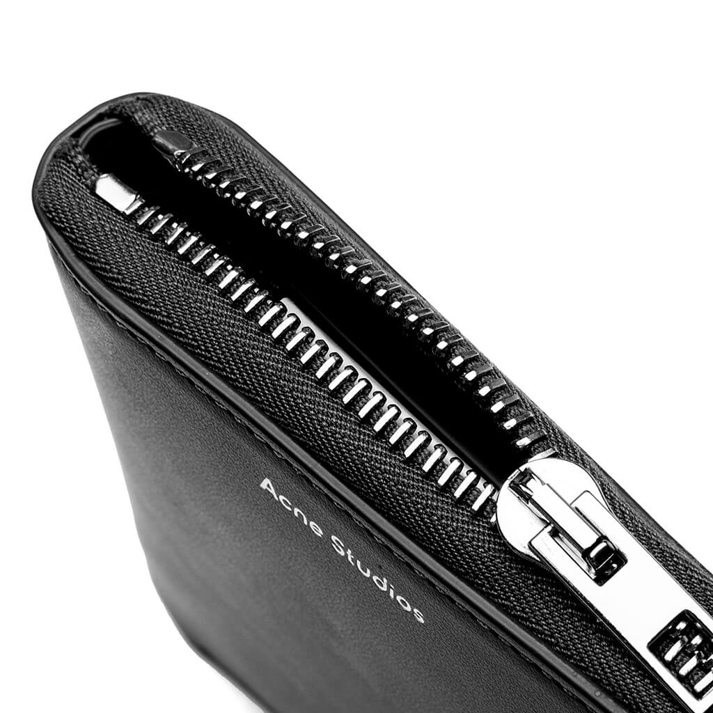 ZIPPED WALLET - BLACK - 4