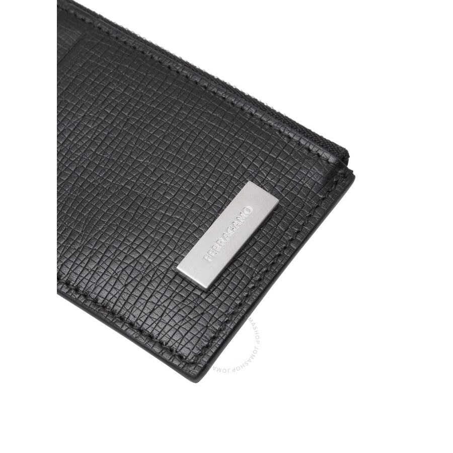 Ferragamo Hammered Calfskin Credit Card Holder - 4