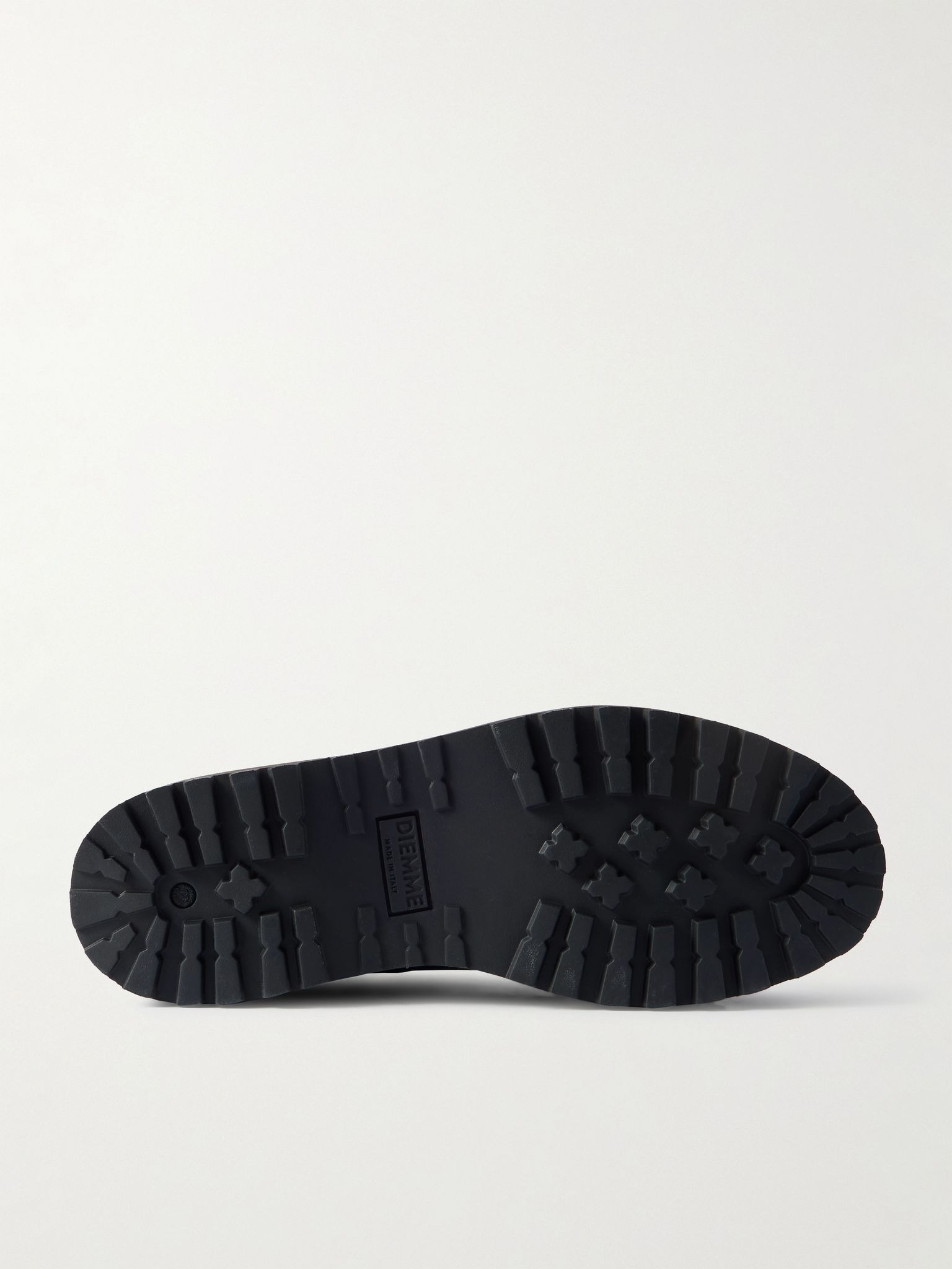 Cornaro Gomma Rubber and Suede-Trimmed Full Grain-Leather Sneakers Black - 3
