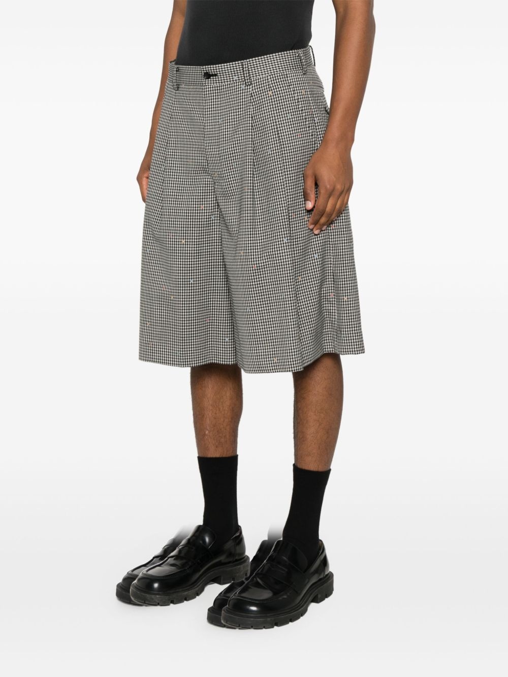 plaid tailored shorts - 3