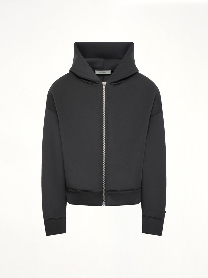 entire studios Scuba Zip Hood in Black outlook