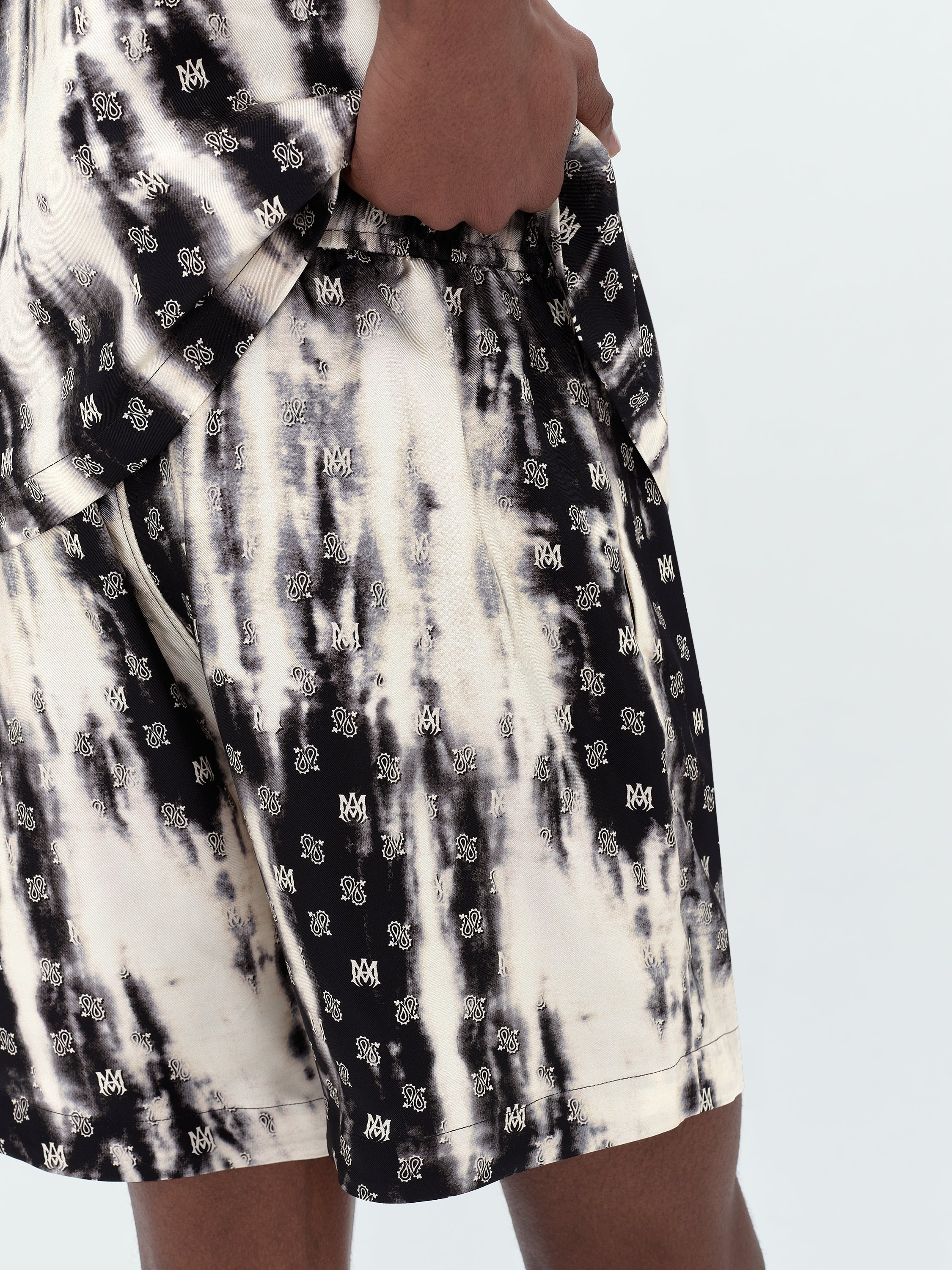 BLEACHED MA PAISLEY SILK SHORT - 7