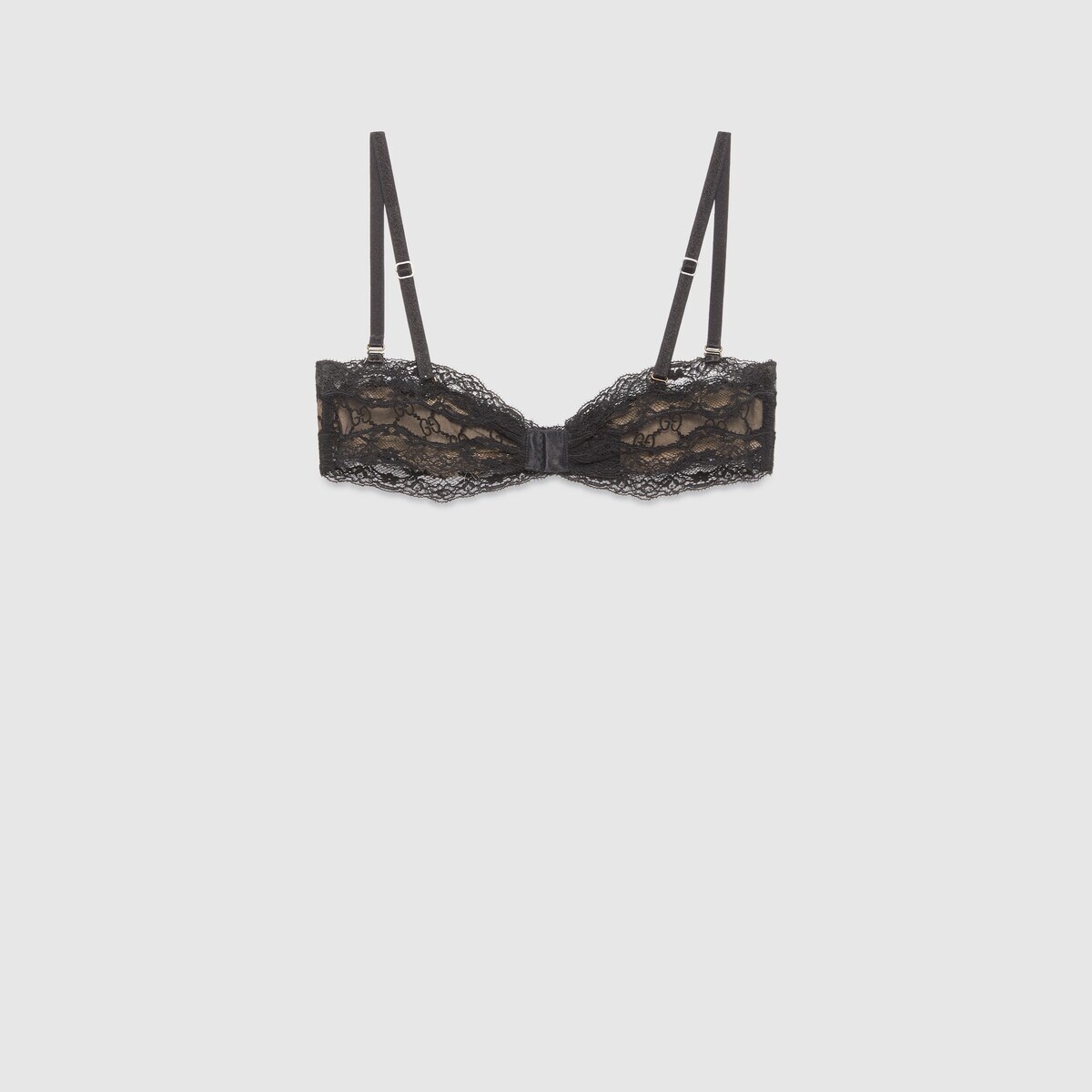 GG embroidered tulle bra - 4