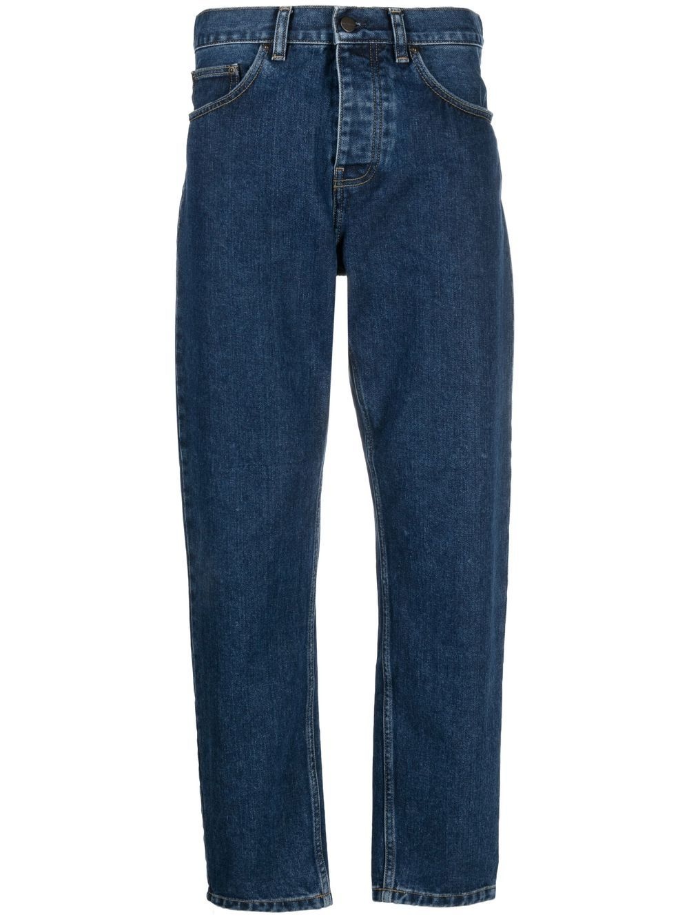 low-rise straight-leg jeans - 1