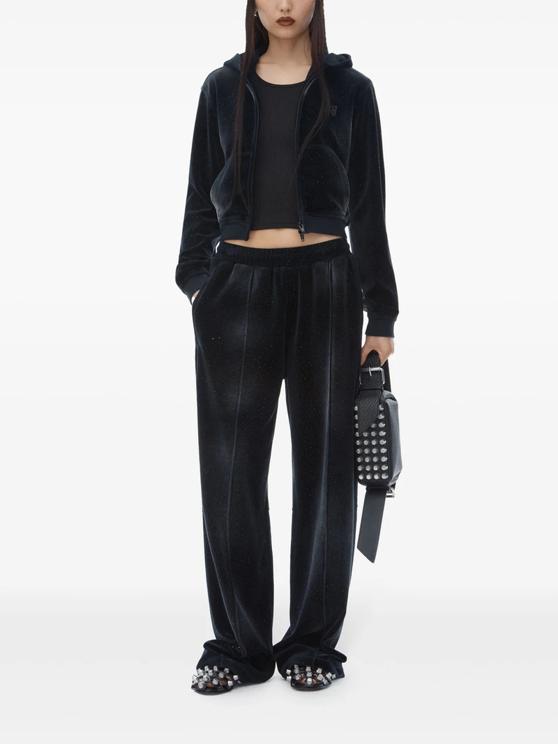 alexanderwang.t Sweatpant With Clear Bead Hotfix In Crushed Velour outlook