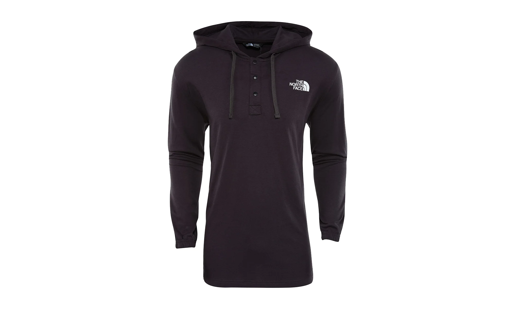 Solid Logo Snap Button Hoodie "Weathered Black" A3O65 ZLY - 1