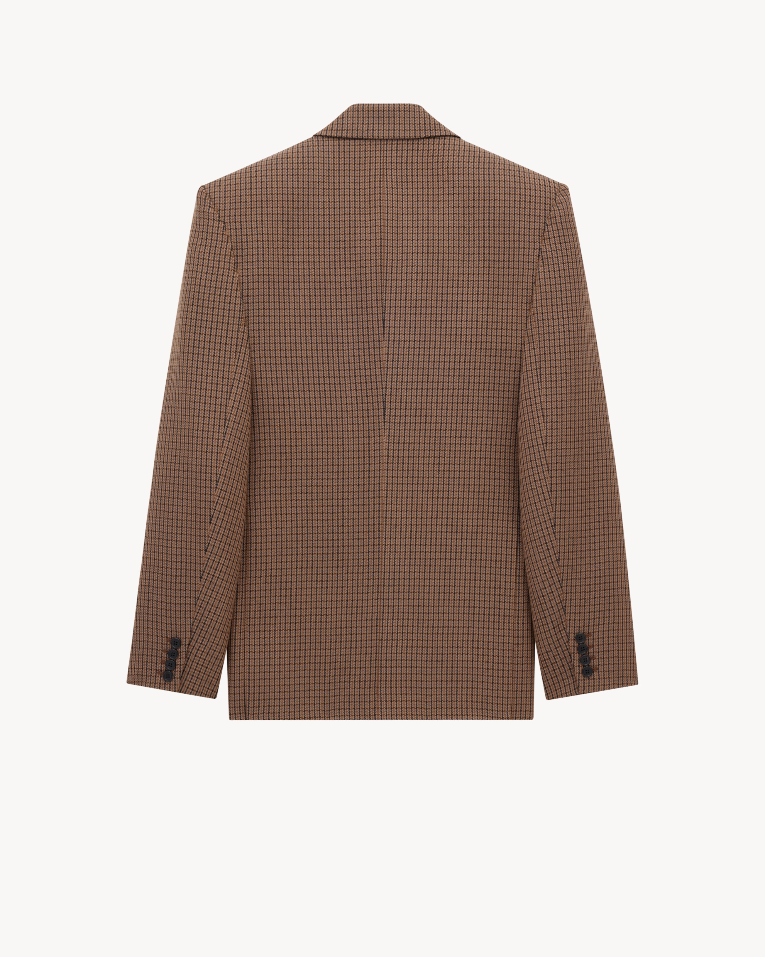 JACKET IN WOOL CHECK - 3