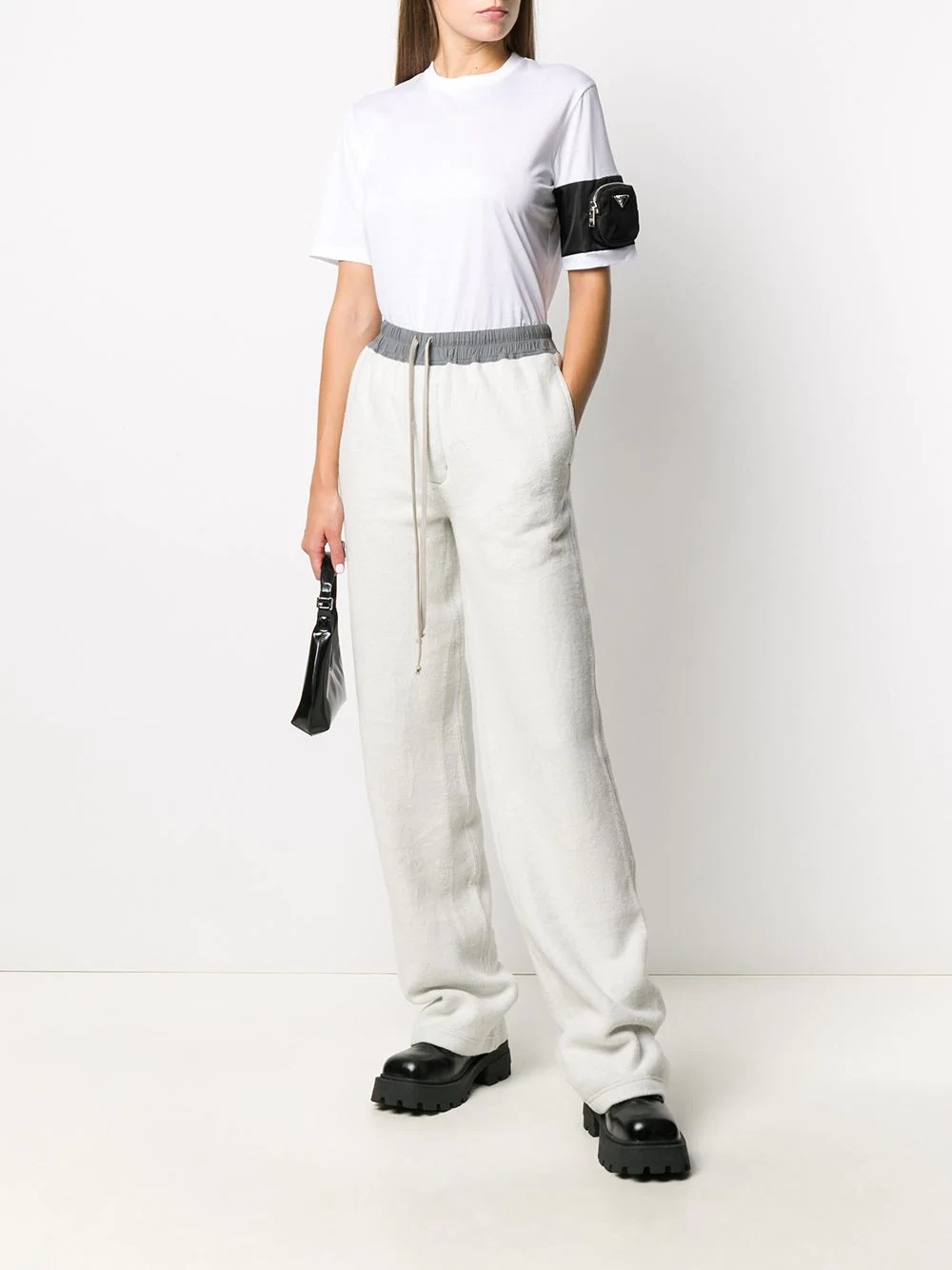 two-tone casual trousers - 2