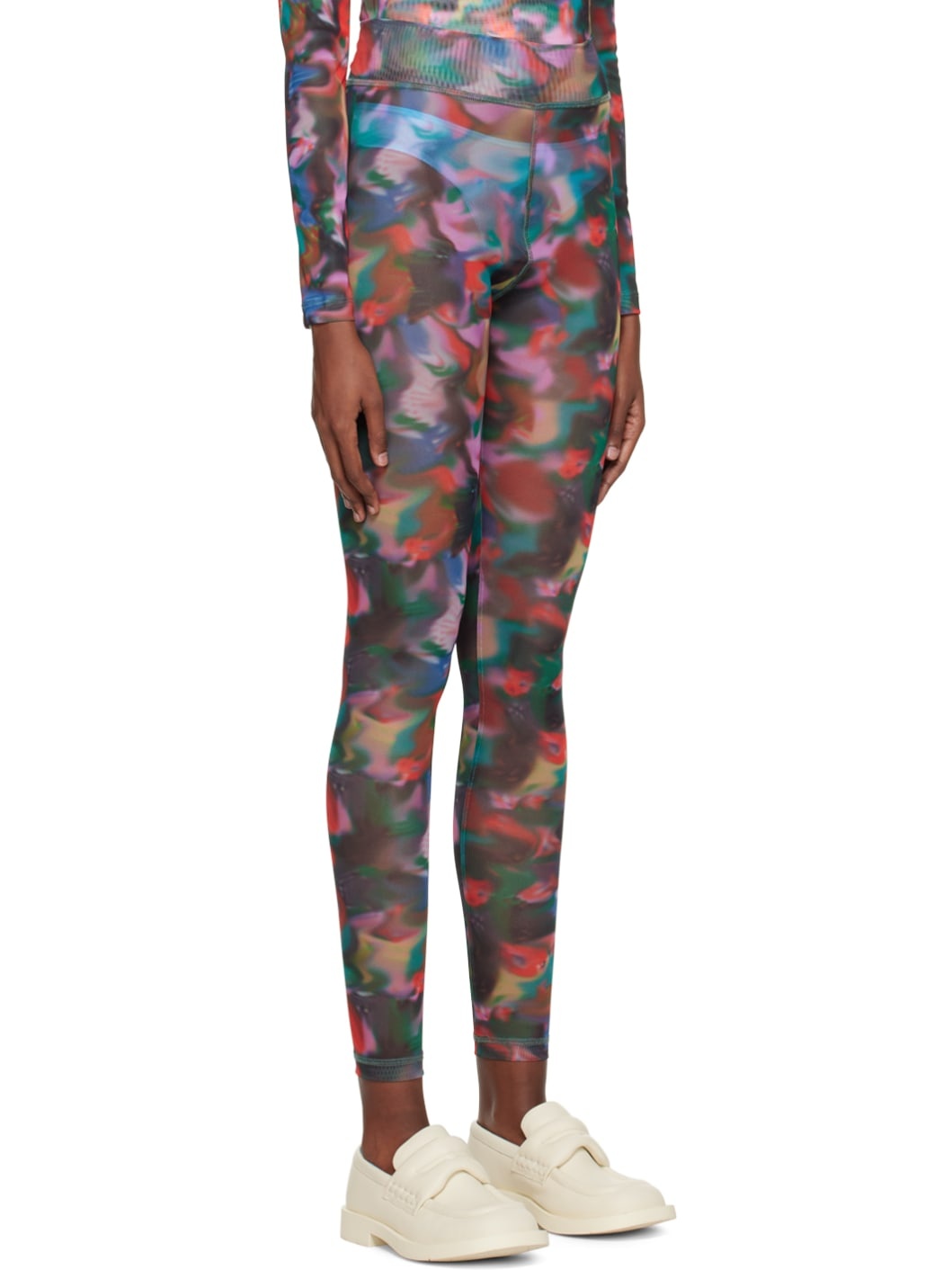 Multicolor Print Leggings - 2