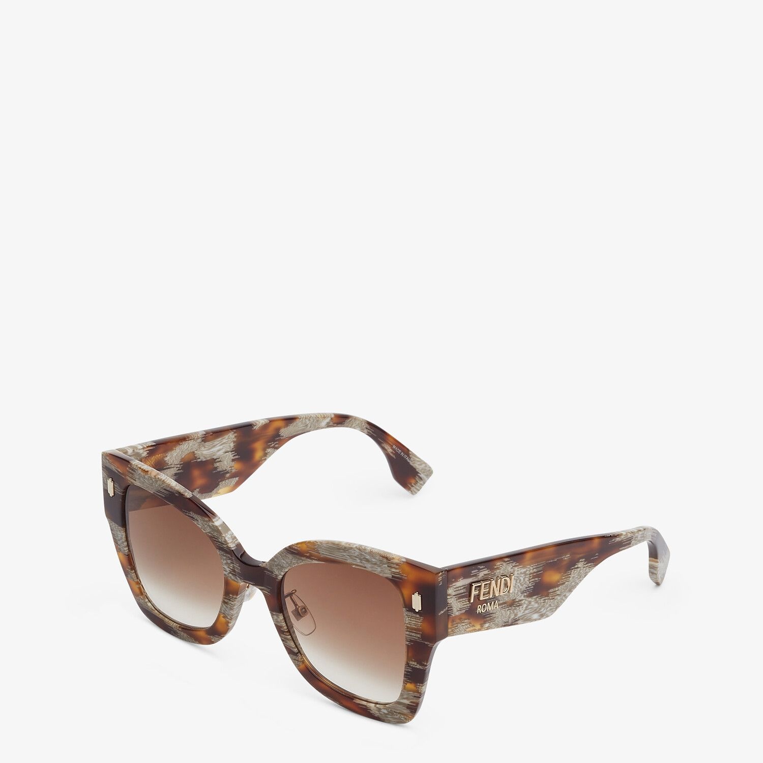 Sunglasses in Havana-color animalier acetate - 2