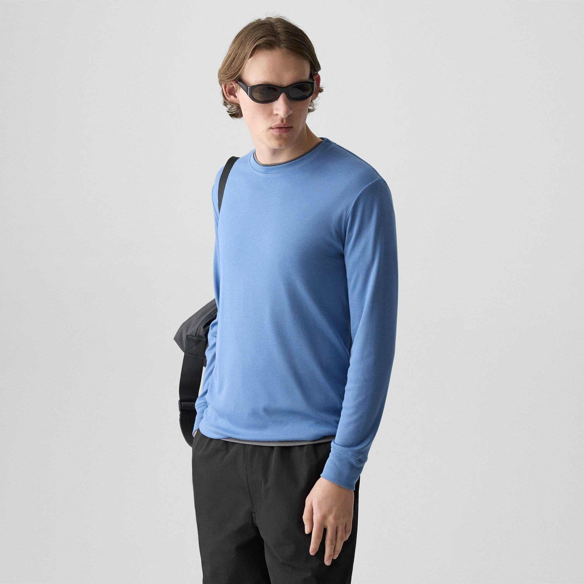 Essential Long-Sleeve Tee in Anemone Modal Jersey - 3