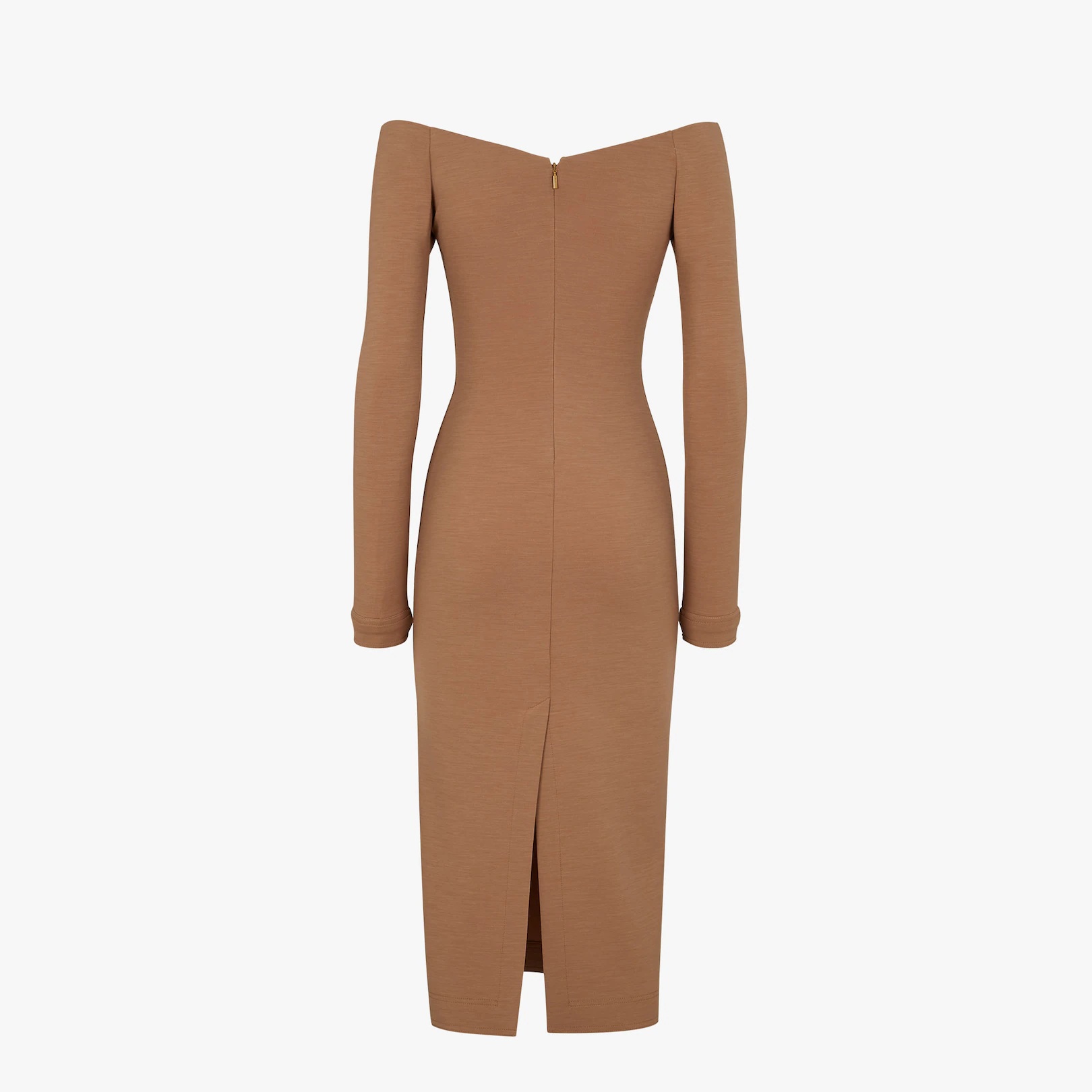 Brown jersey dress - 2