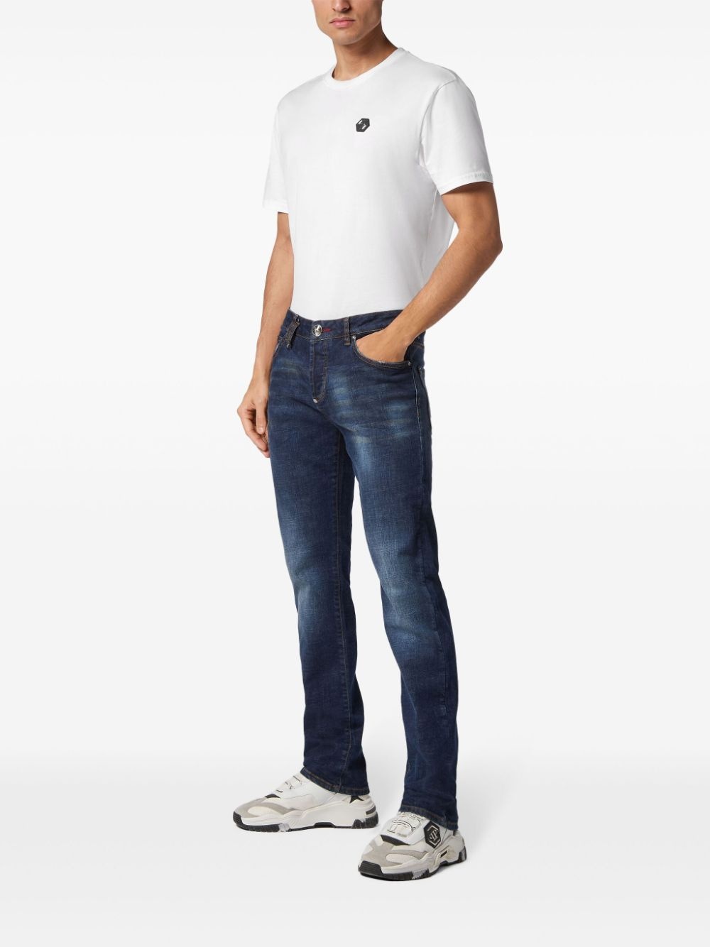 low-rise straight-leg jeans - 4