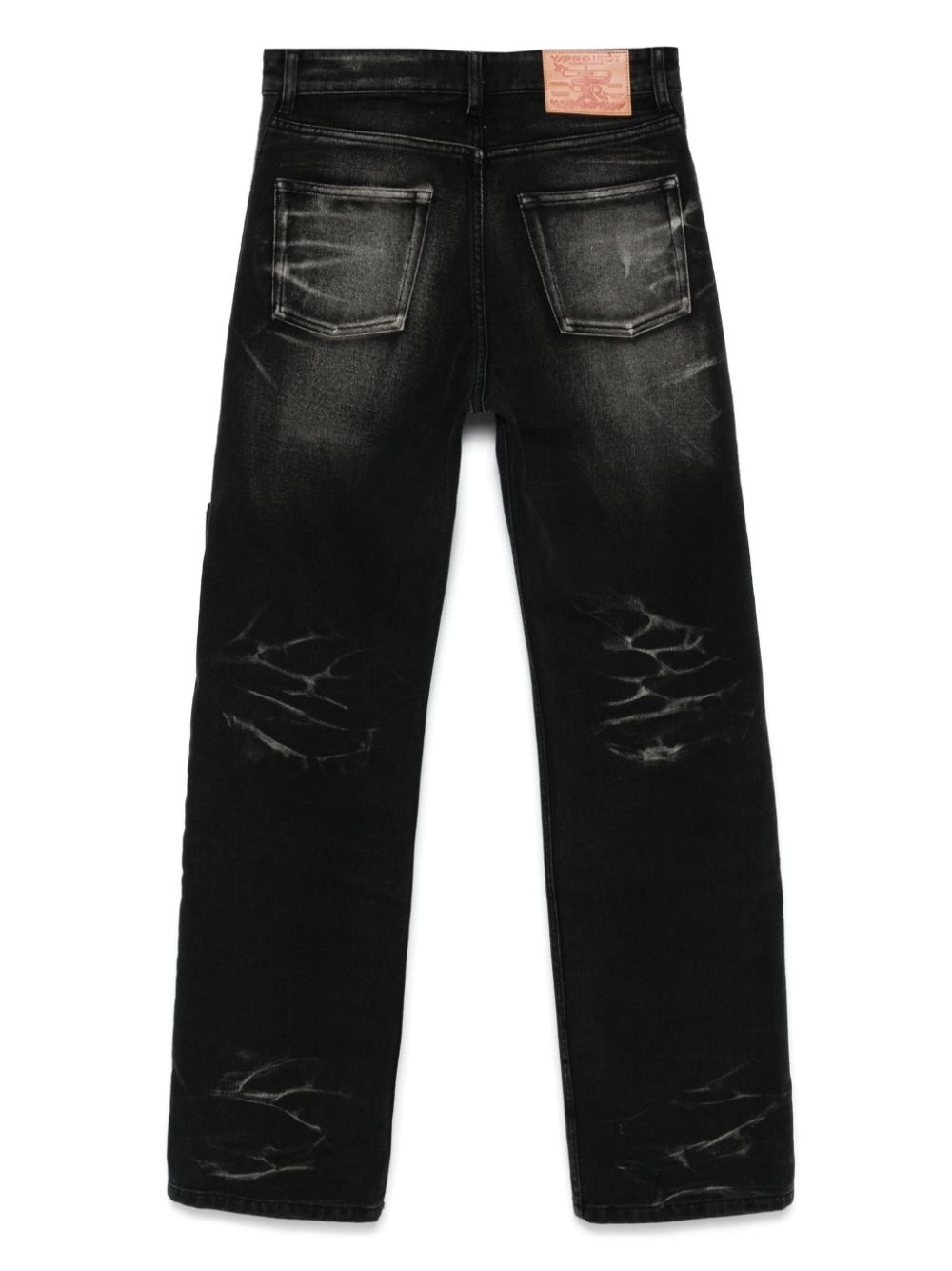 touch-strap multi-panel jeans - 2