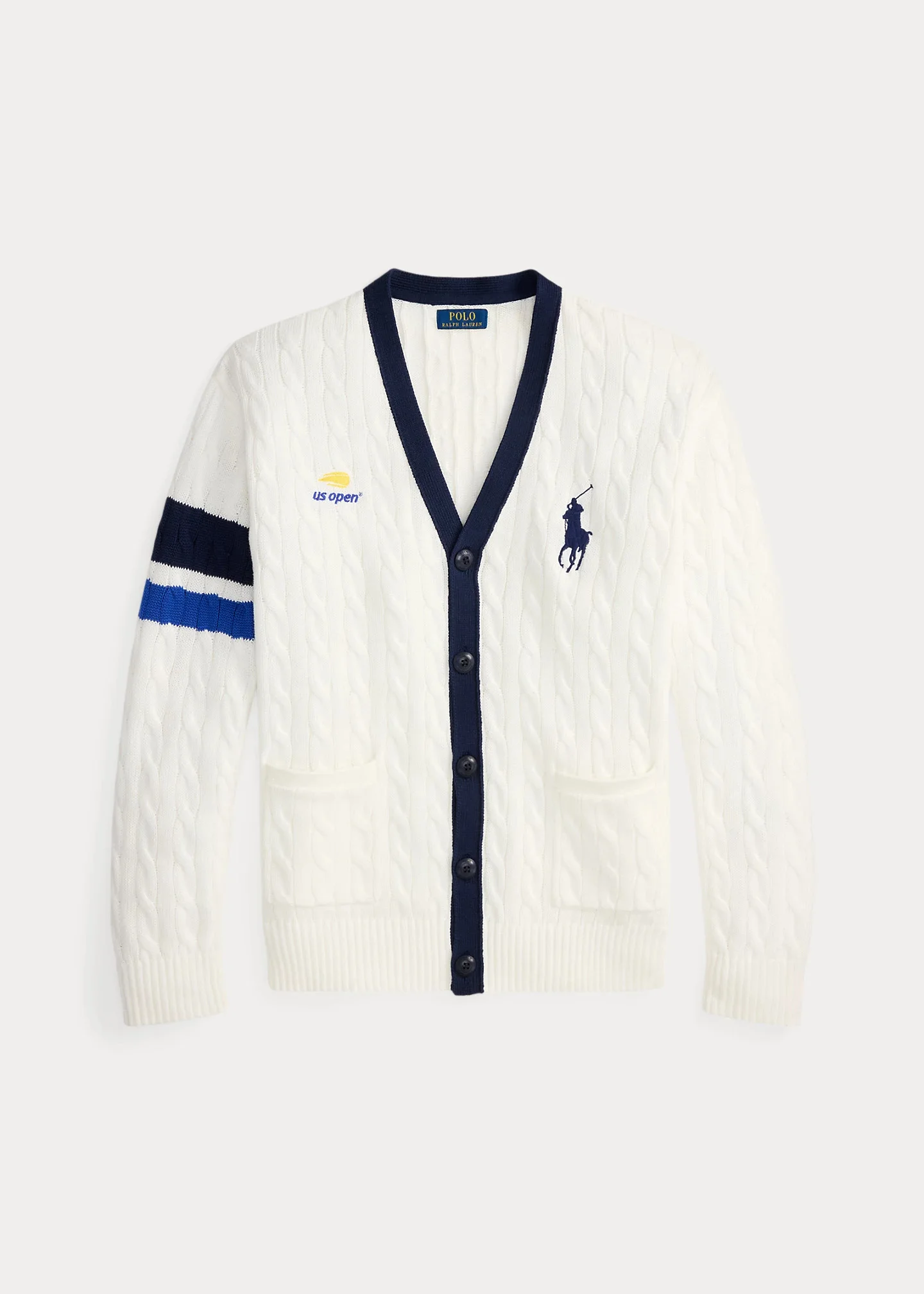 US Open Cable-Knit Umpire Cardigan - 1
