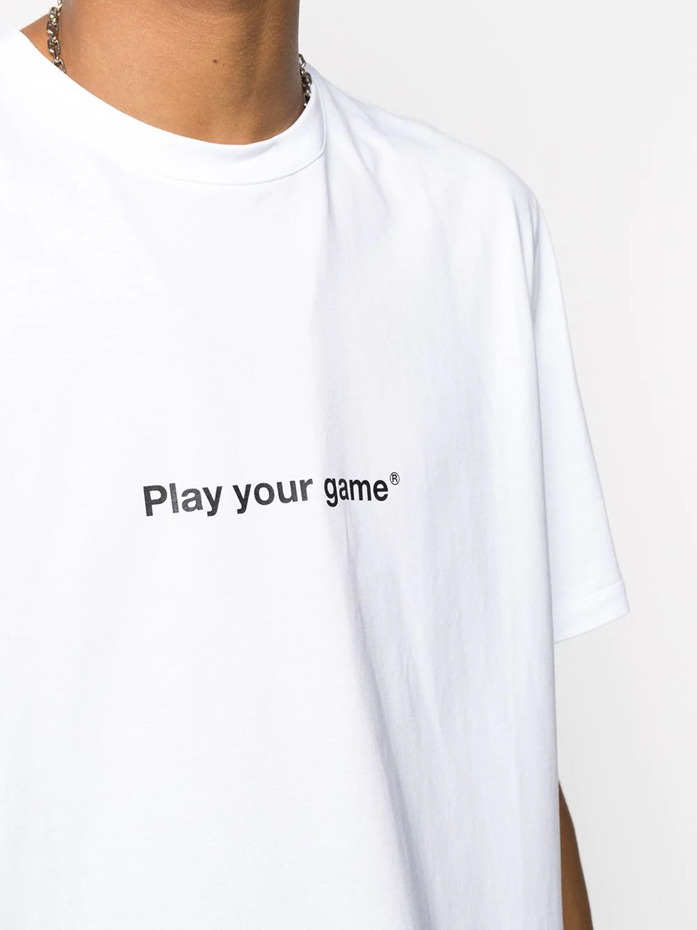 slogan print T-shirt - 5